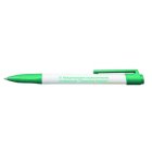 Бело-зеленая пластиковая ручка с логотипом ВЦИОМ