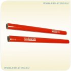 Красный простой карандаш с логотипом